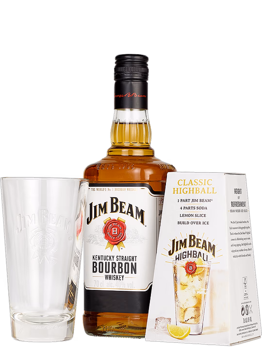 Jim Beam Jim Beam White + Pahar