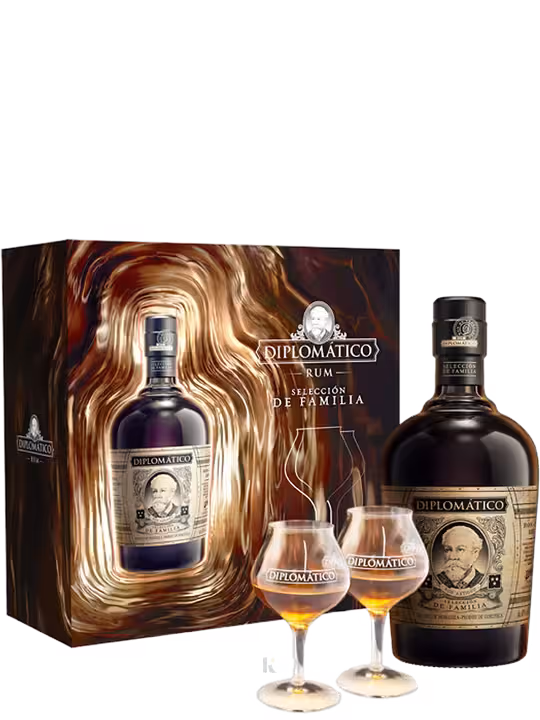 Diplomatico Diplomatico Sellecion de Familia & 2 Glasses