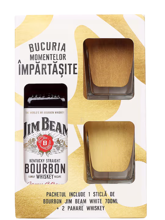 Jim Beam Jim Beam White + 2 pahare